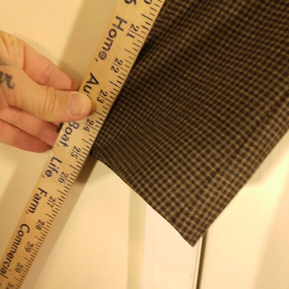 Michael Kors MK sport coat blazer mens 44R brown checker 2 button double vented - Picture 7 of 11